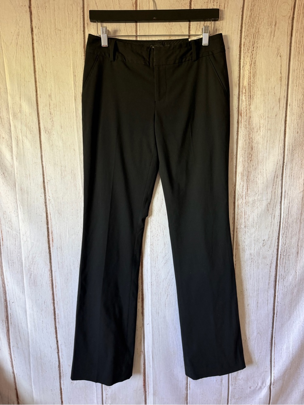 Banana Republic Martin Fit Black Dress Pants Size 2R Career Workwear Slacks